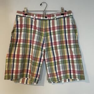 Polo Ralph Lauren Prospect Shorts Mens‎ Sz 34 Plaid Red Vintage Preppy Y2K 90s